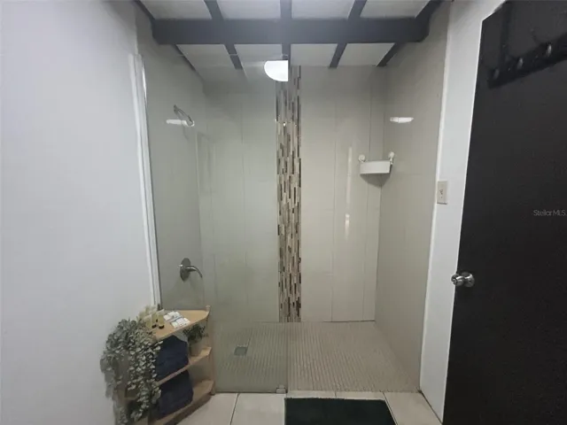 Walk-in glass shower