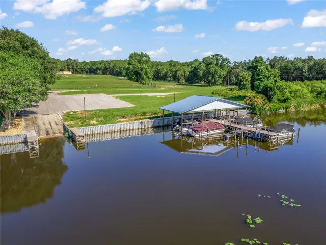 Dock, Boat Launch and view of dog park