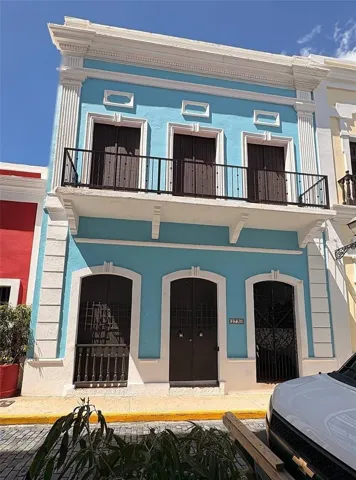 Front exterior; Unit 2A is the second floor with the balcony