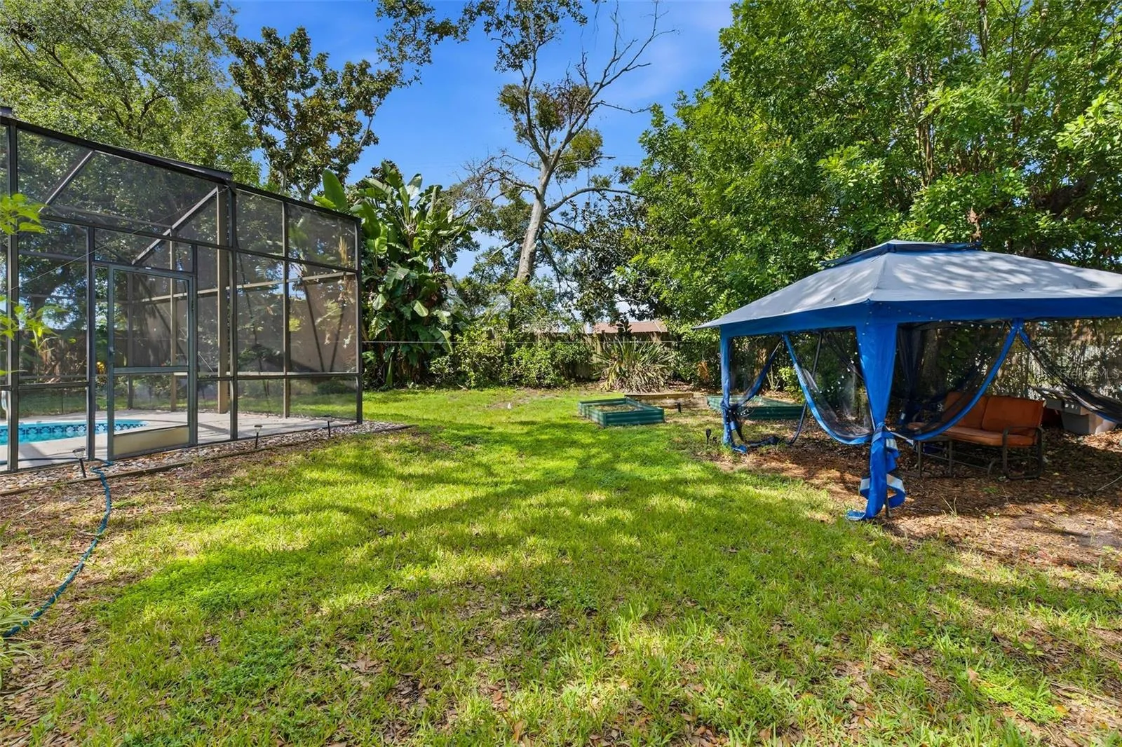 huge backyard