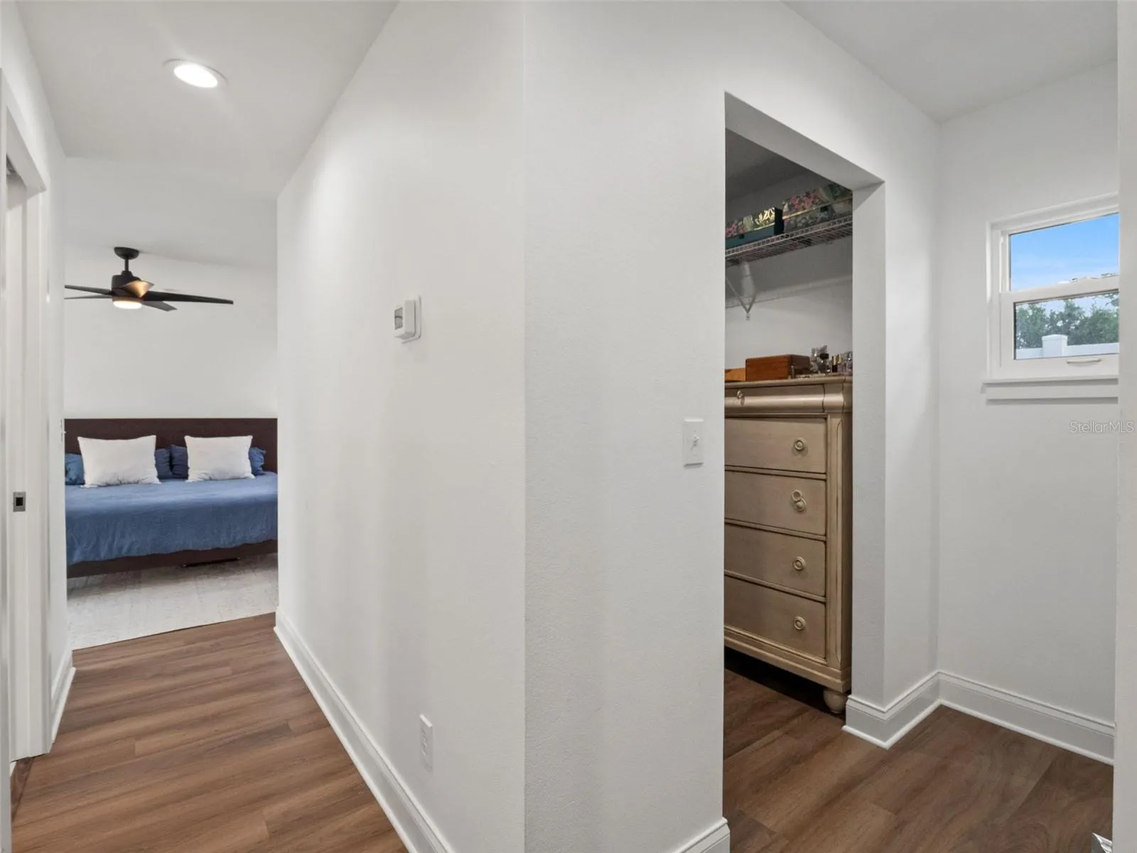 New primary hall with 2 walk-in closets