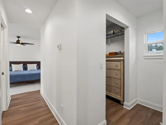 New primary hall with 2 walk-in closets