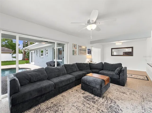 Living room - alt dining space beyond furniture