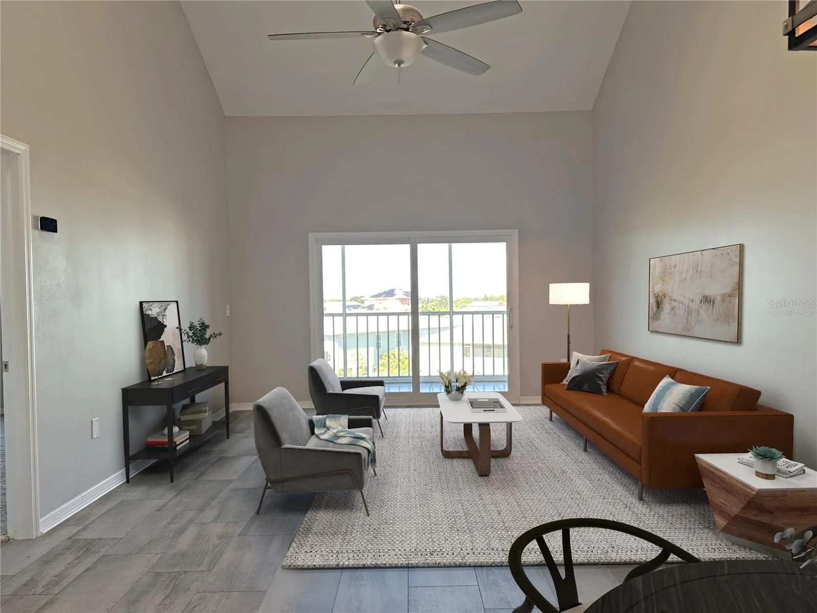 Virtually Staged Living Room