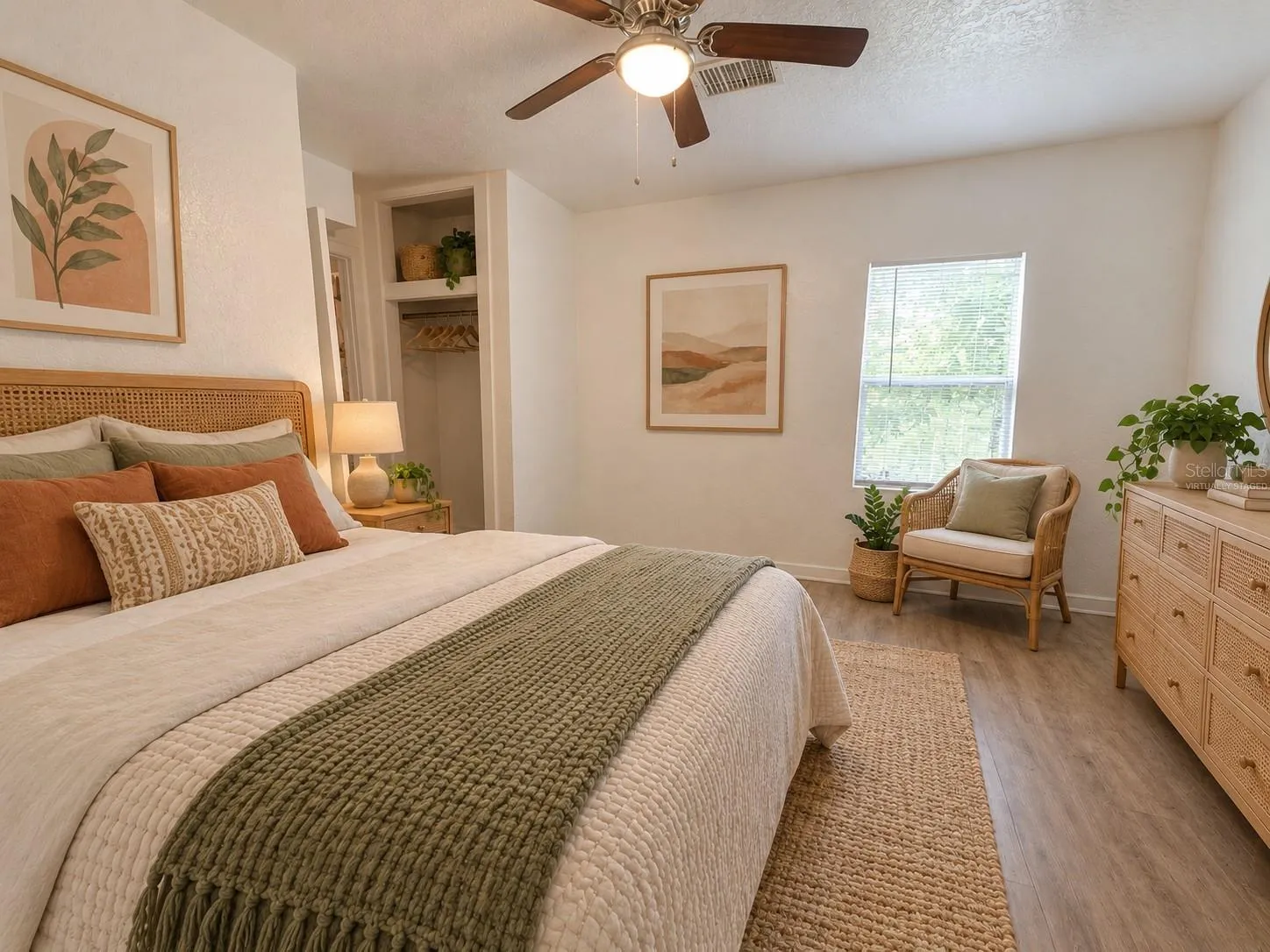 Primary Bedroom - virtually staged