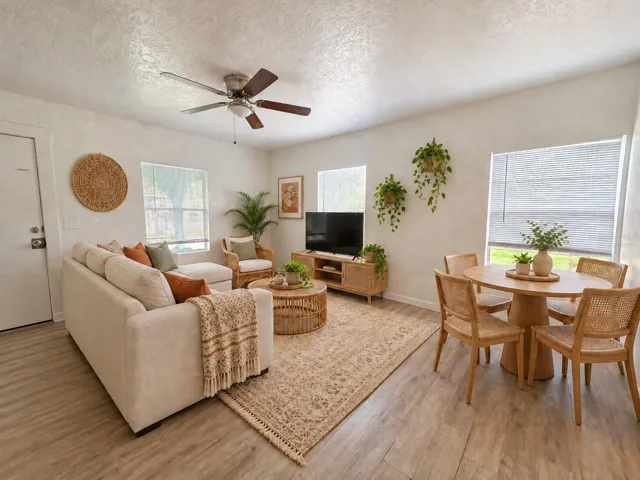 Living and Dining Room - virtually staged