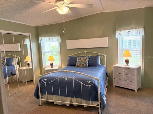 Master bedroom with walk-in closet