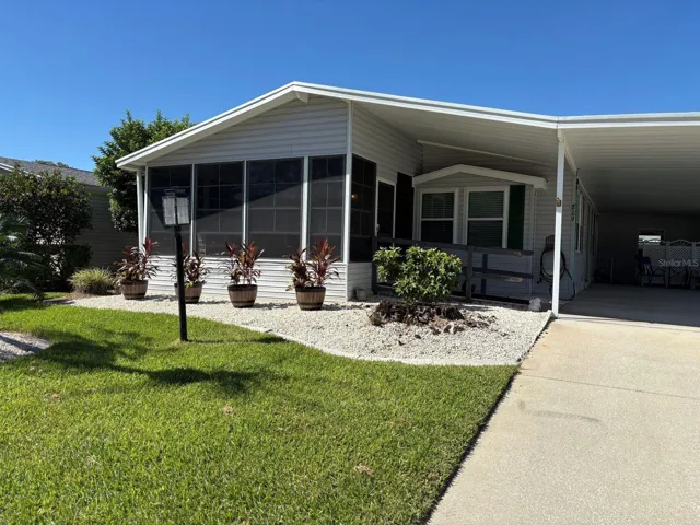 Front of home facing south