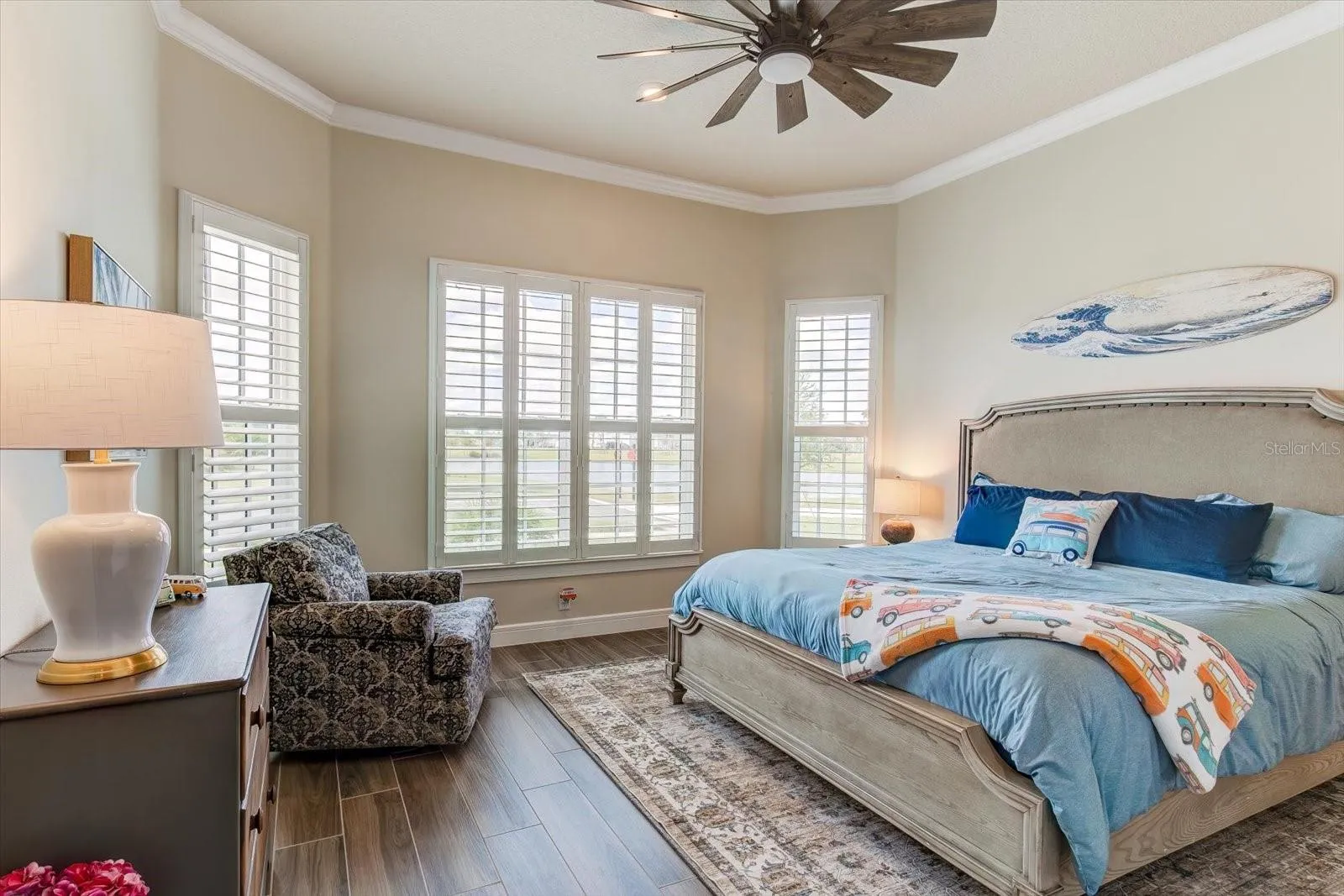 Bedroom with Extra Bump Out Windows