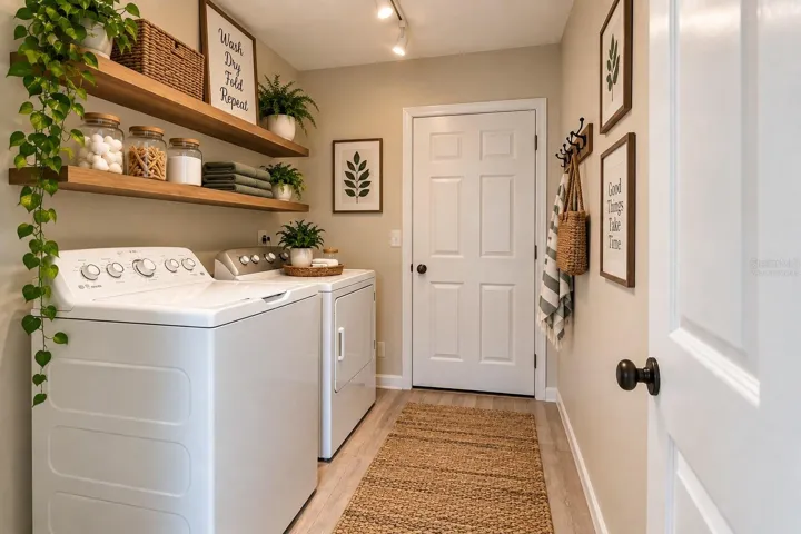Indoor Laundry Virtually Staged