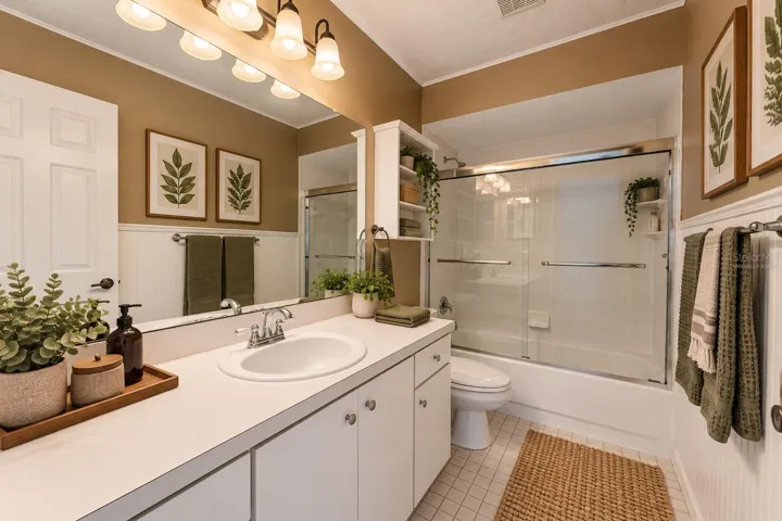 Hall Bathroom Virtually Staged