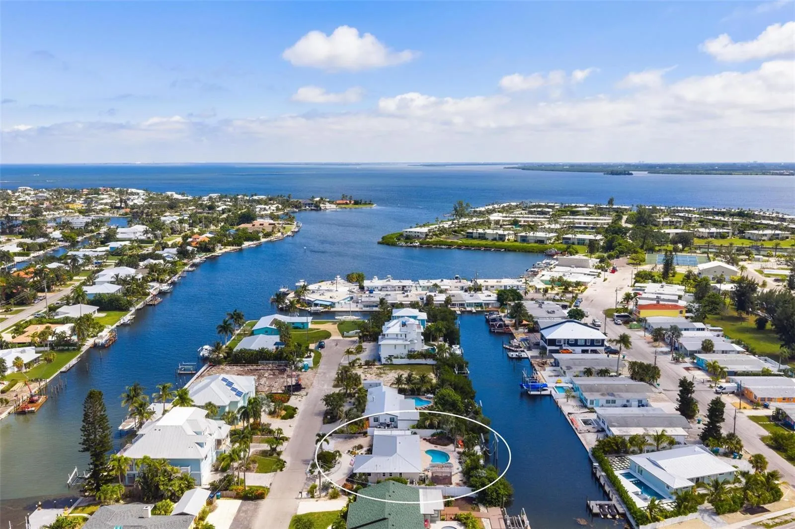 Aerial views to the east and the intracoastal waterway