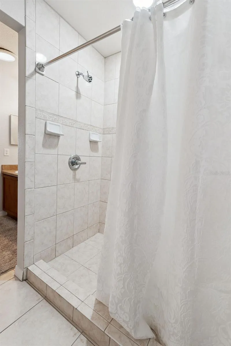 Walk-in Tiled Shower