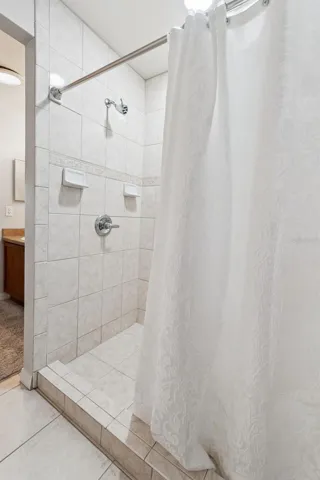 Walk-in Tiled Shower
