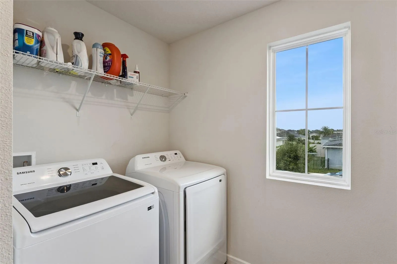 Upstairs laundry room