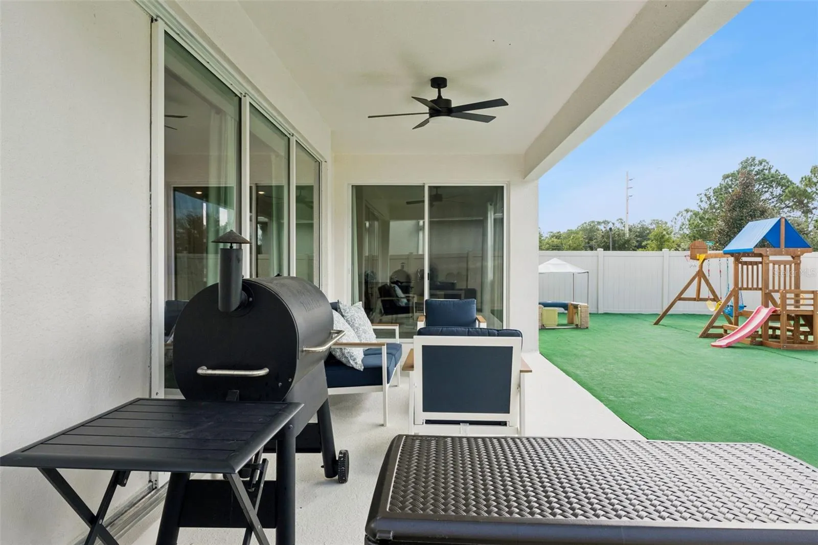 Rear patio