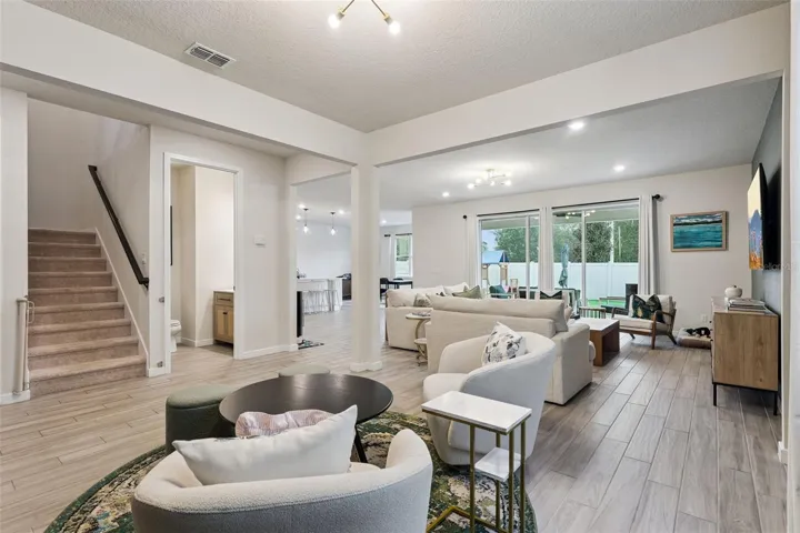 Dining and living area