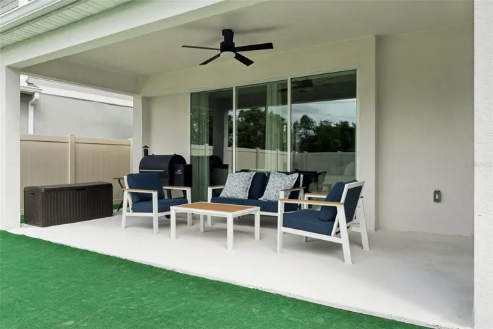 Rear patio