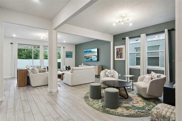 Dining and living area