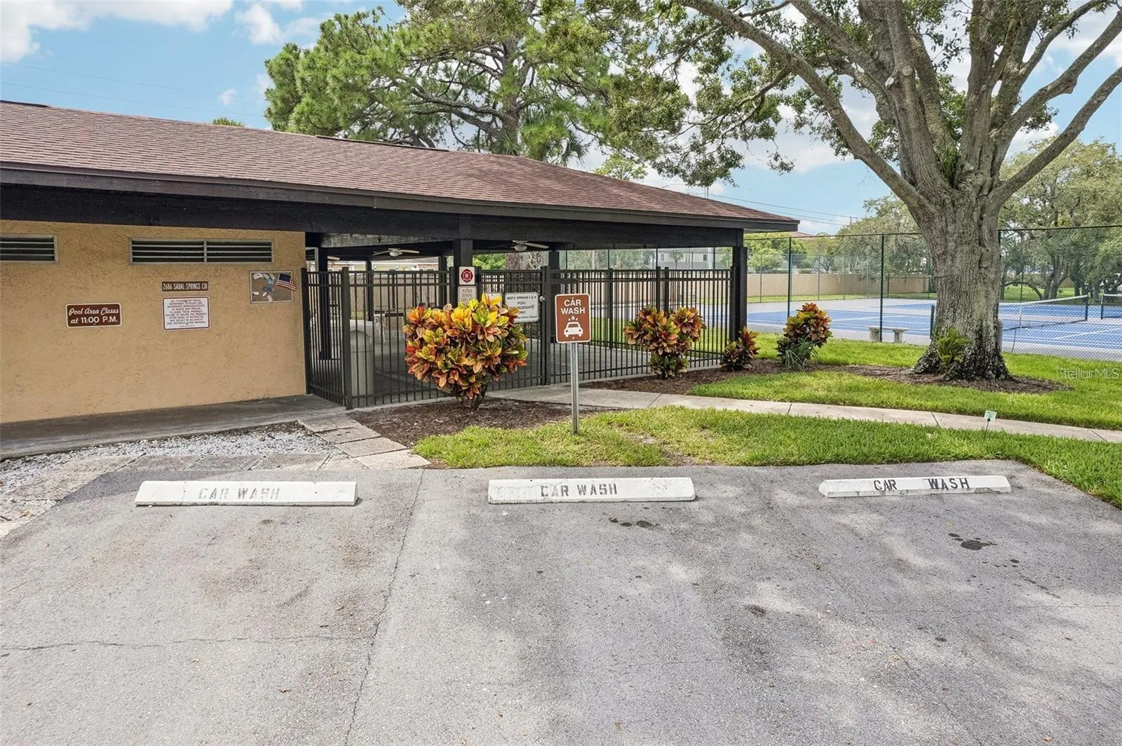 Car wash area