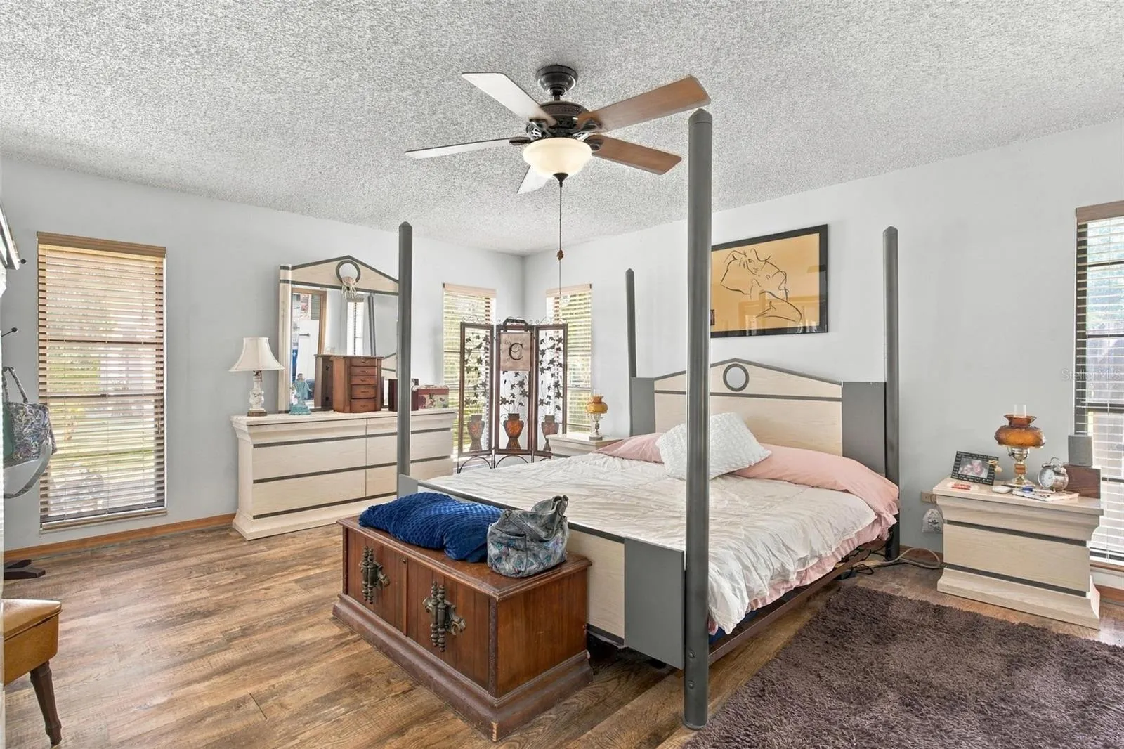 Spacious primary bedroom