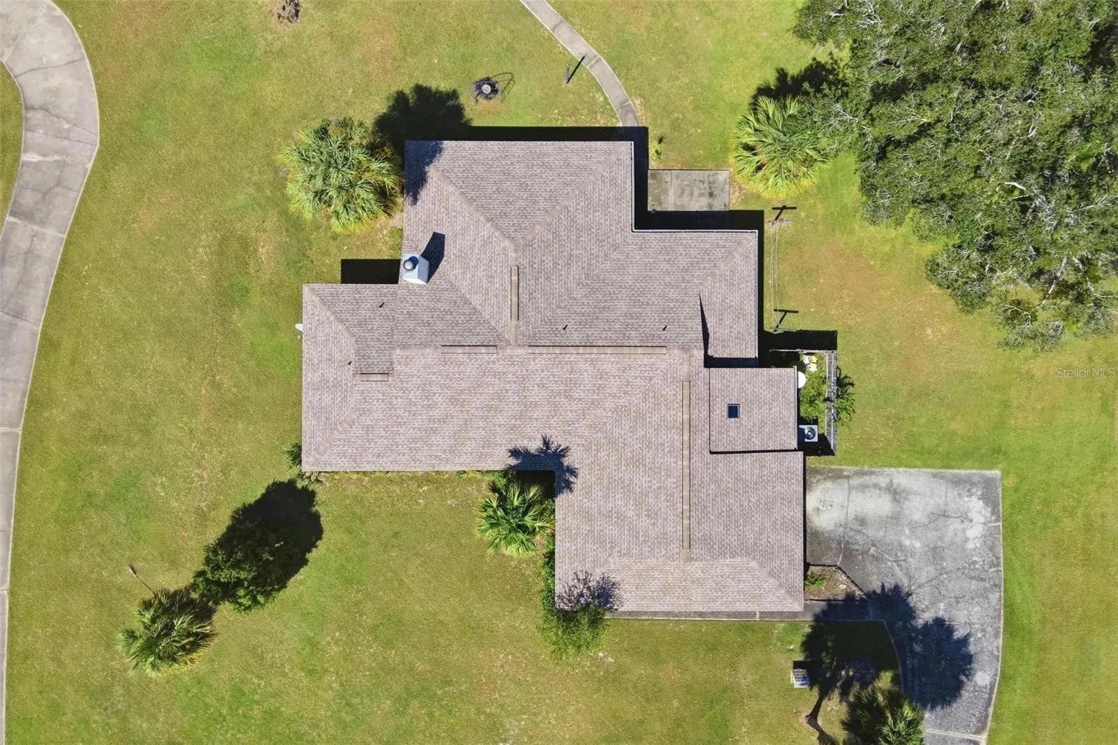 Ariel of new roof.