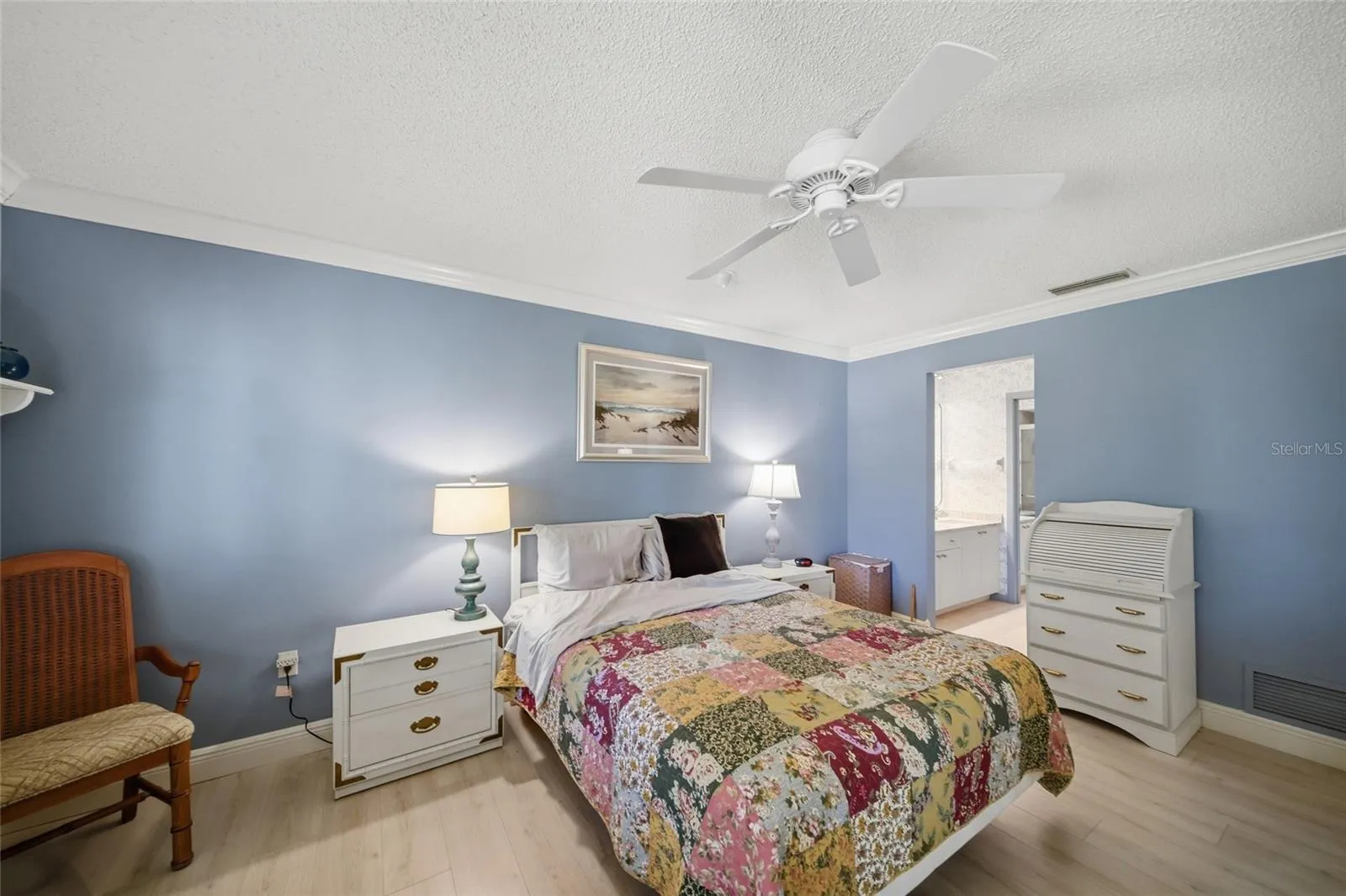 Spacious primary bedroom