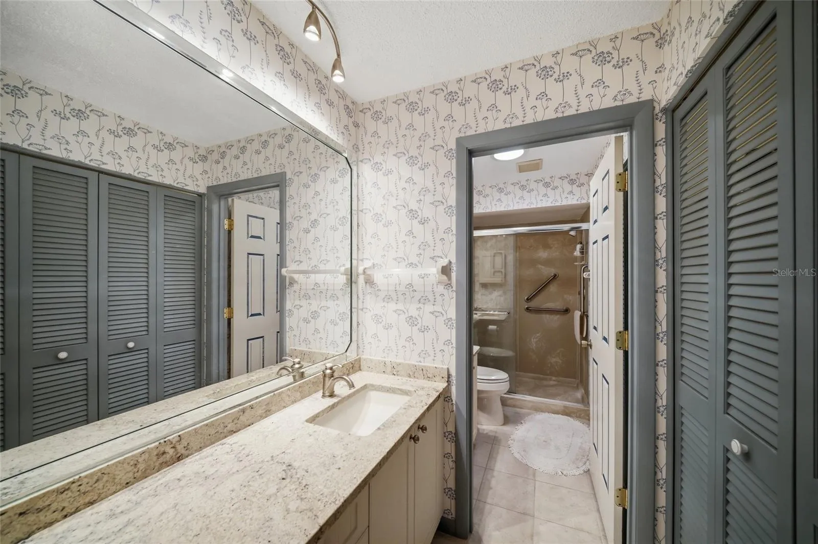 Primary bathroom with double vanity
