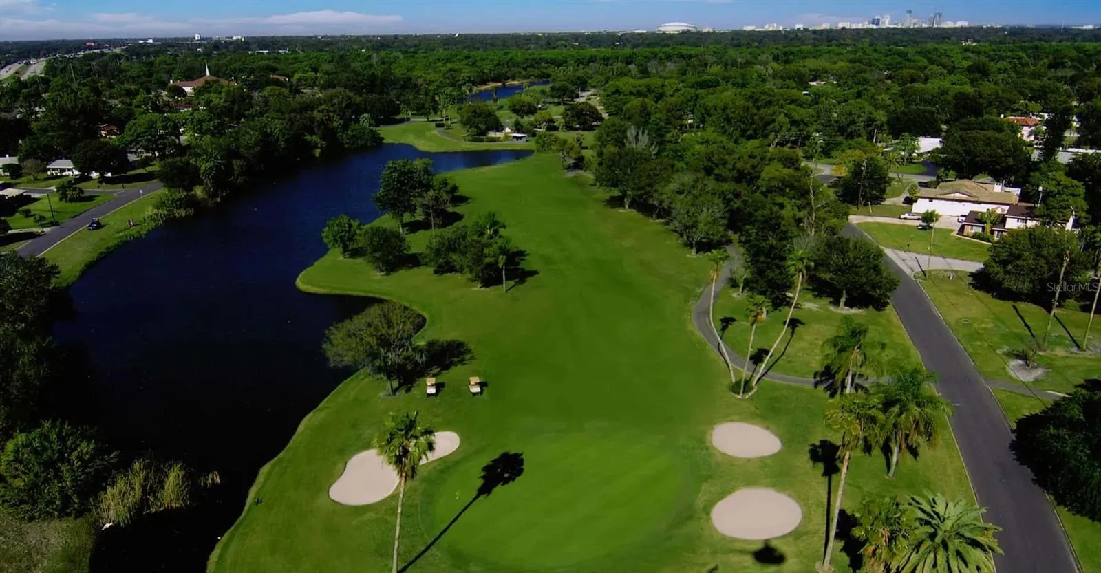 Golf Course runs through the community