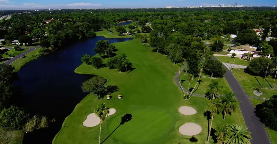 Golf Course runs through the community
