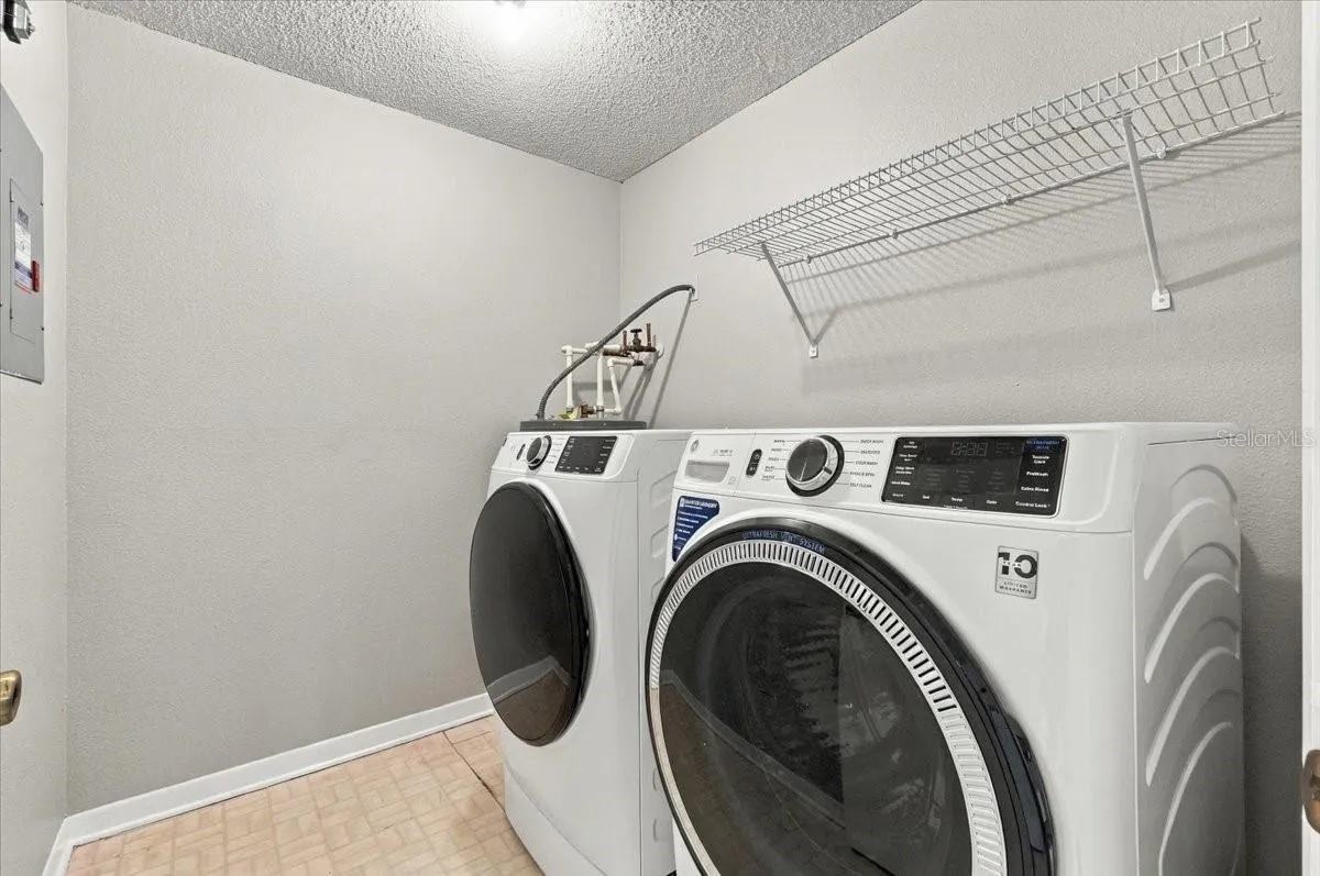 Inside laundry room