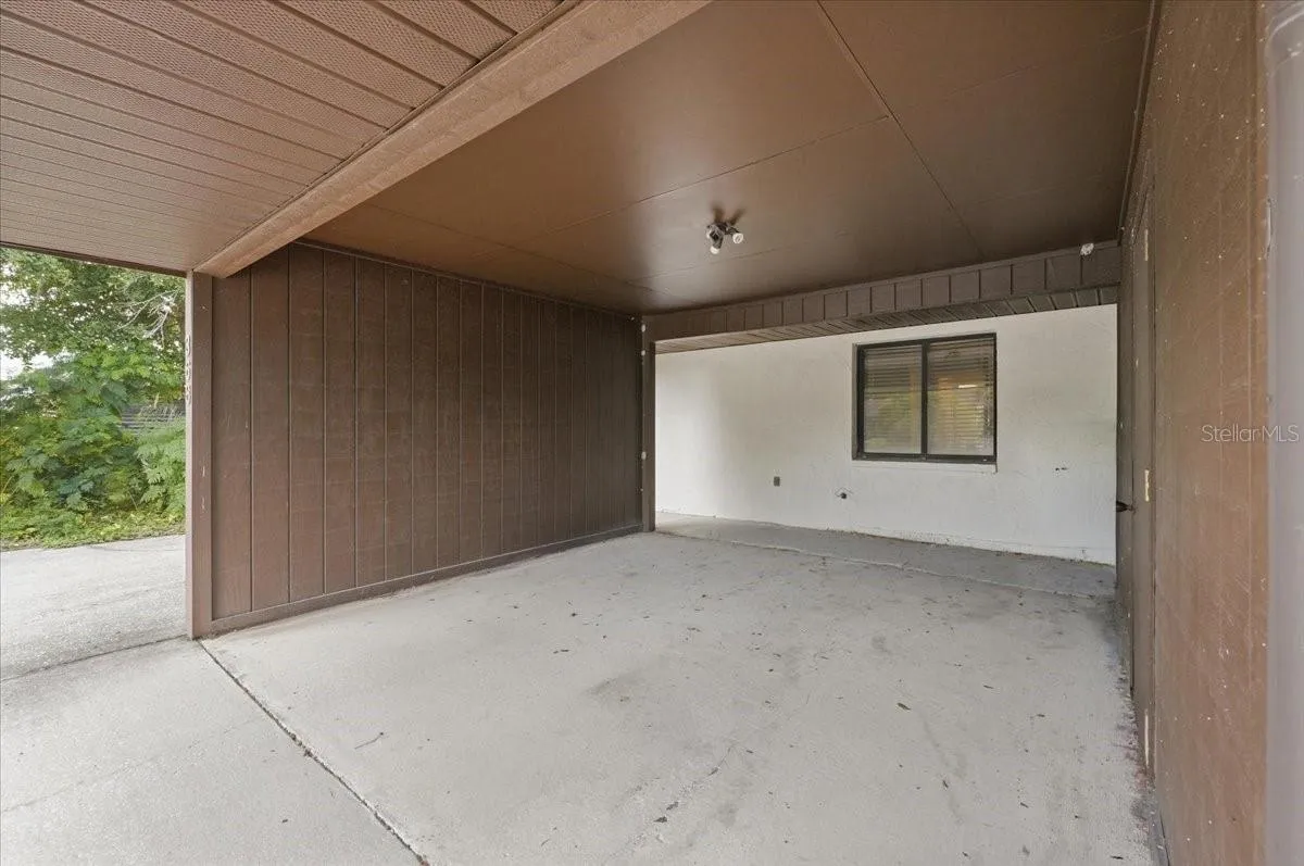 Carport with extra storage