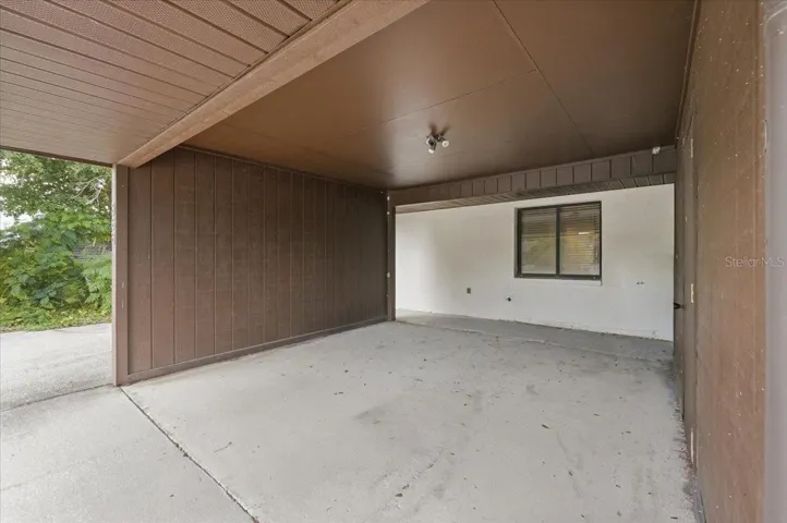 Carport with extra storage