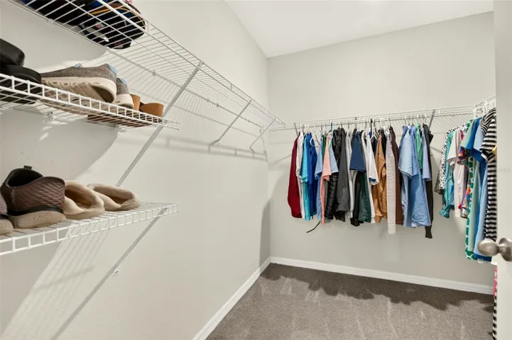 Primary walk-in closet