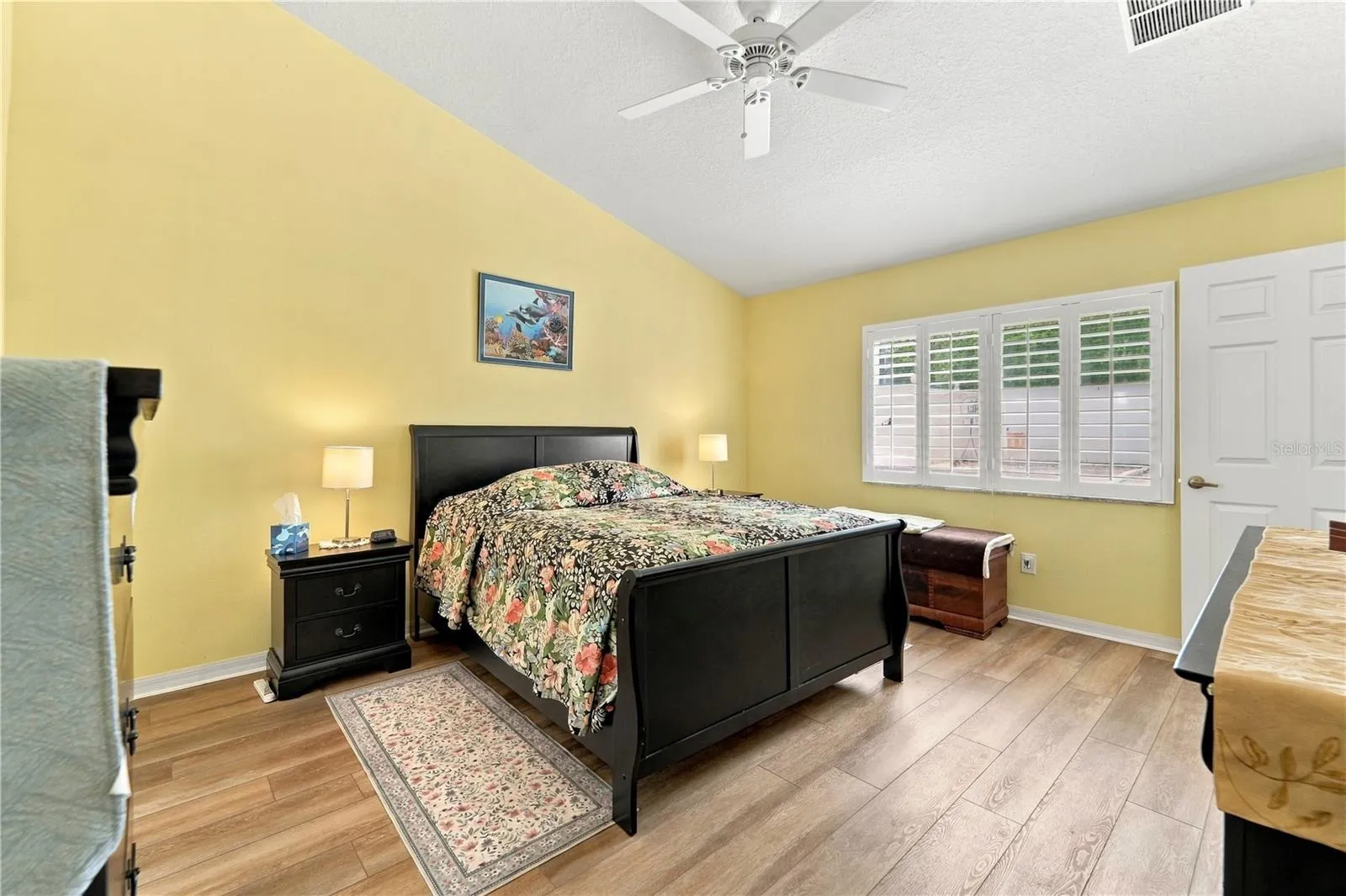 Spacious primary bedroom
