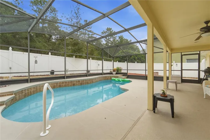 Perfect size pool for enjoying a swim and entertaining.  Resurfaced in 2018.