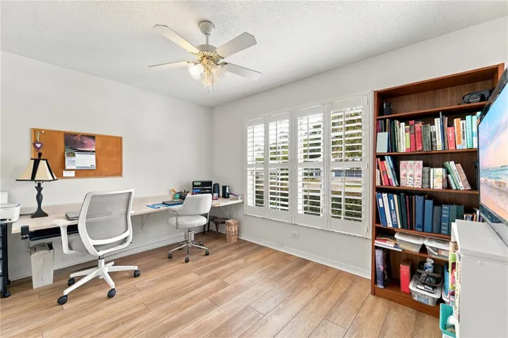 Third bedroom which is currently being used as an office.
