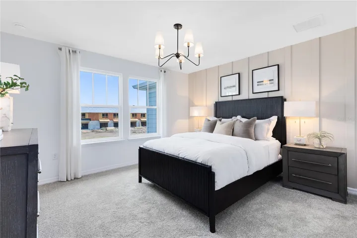 Model Home Design Only. Pictures and furnishings are for illustrative purposes only. Elevations, colors and options may vary. Furniture is for model home staging only.