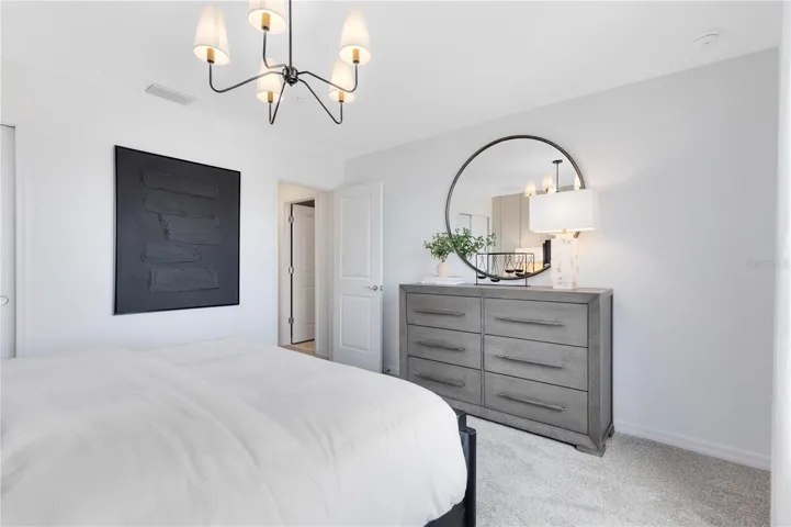Model Home Design Only. Pictures and furnishings are for illustrative purposes only. Elevations, colors and options may vary. Furniture is for model home staging only.