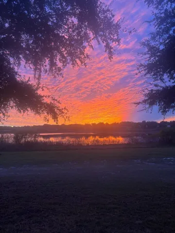 From your spacious paver patio, watch the glorious sunsets unfold over large Lake Alden with no rear neighbors in the way.