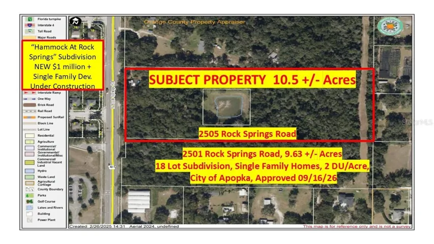 Subject Property & Adjacent Subdivision