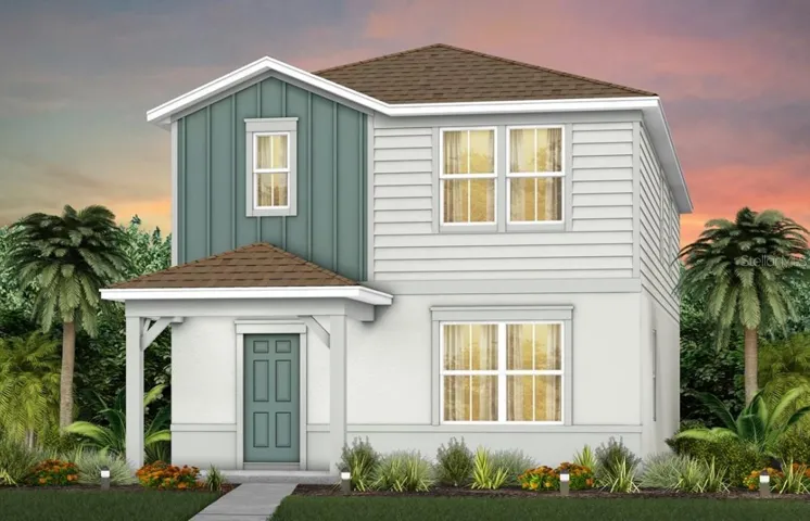 Exterior Design. Artistic rendering for this new construction home. Pictures are for illustrative purposes only. Elevations, colors and options may vary.