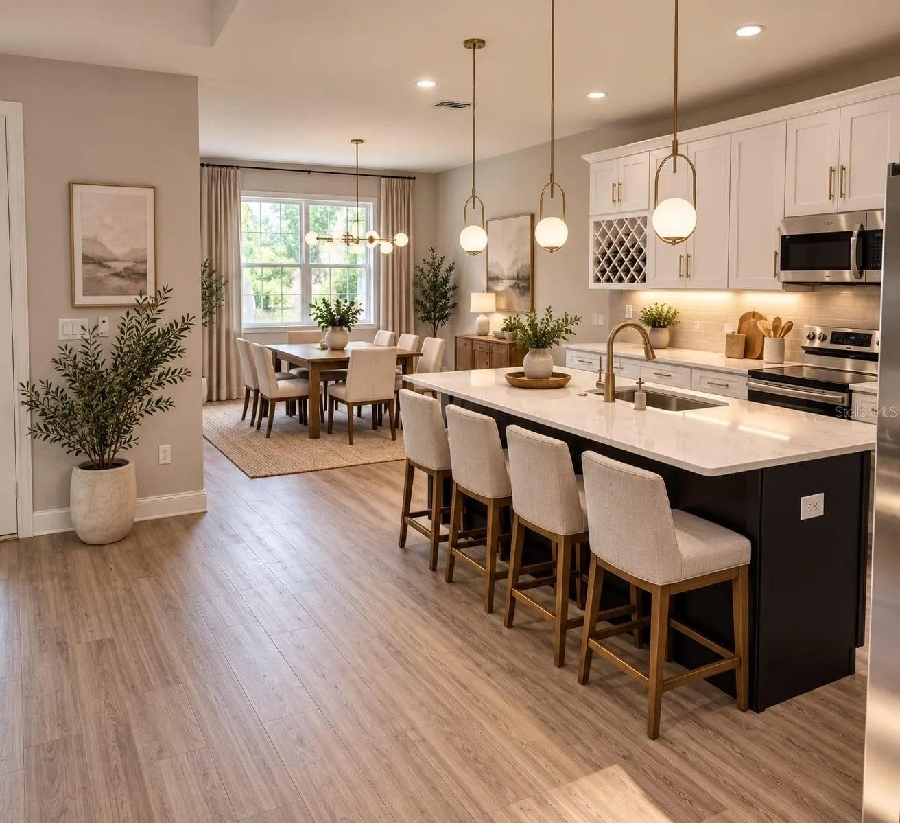 kitchen staged