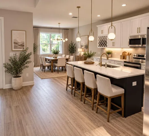 kitchen staged