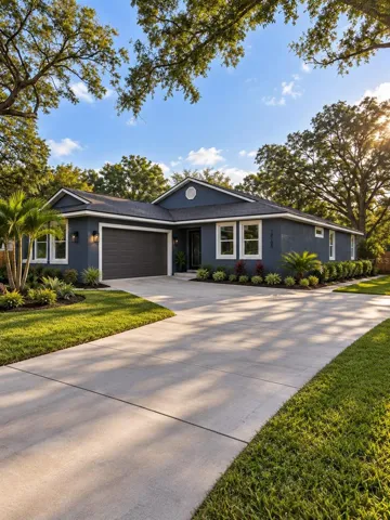 front entrance staged