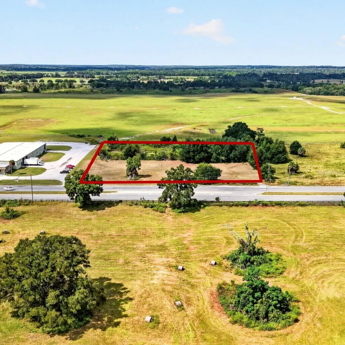 Land sits to immediate right of the Beautiful Moments Warehousing facility.