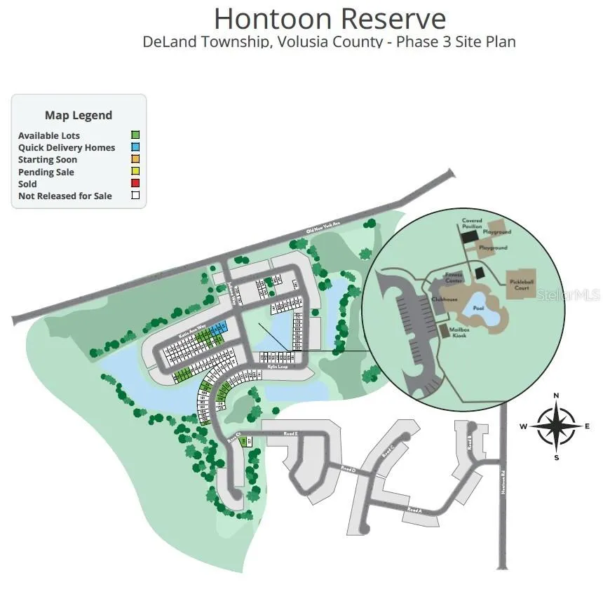 Hontoon Reserve Plot Map with amenities