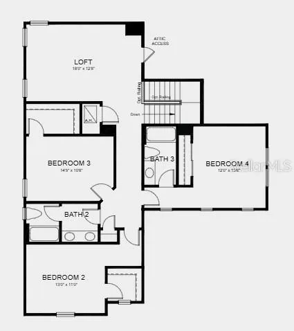 Floor 2 ~ Additional Highlights Include: washer, dryer, counter depth GE side by side refrigerator, extended flooring to primary bedroom and closet, and personalized outdoor entertainment