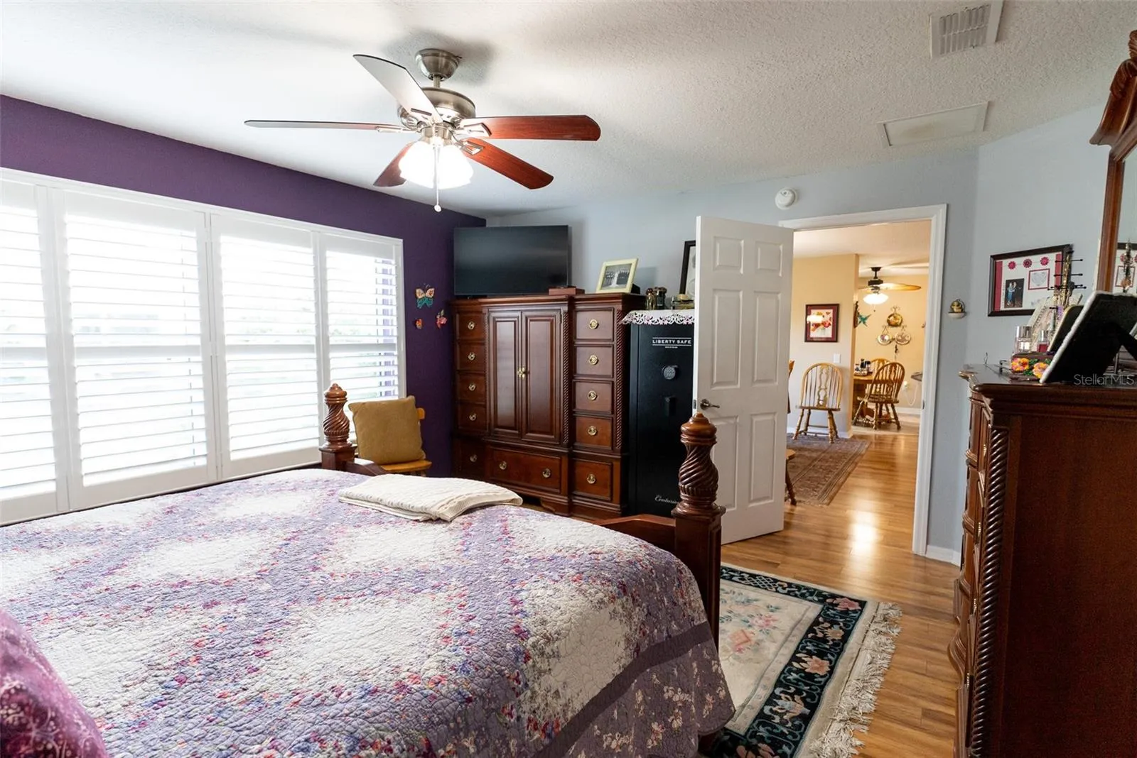 Master Bedroom with plantation shutters
