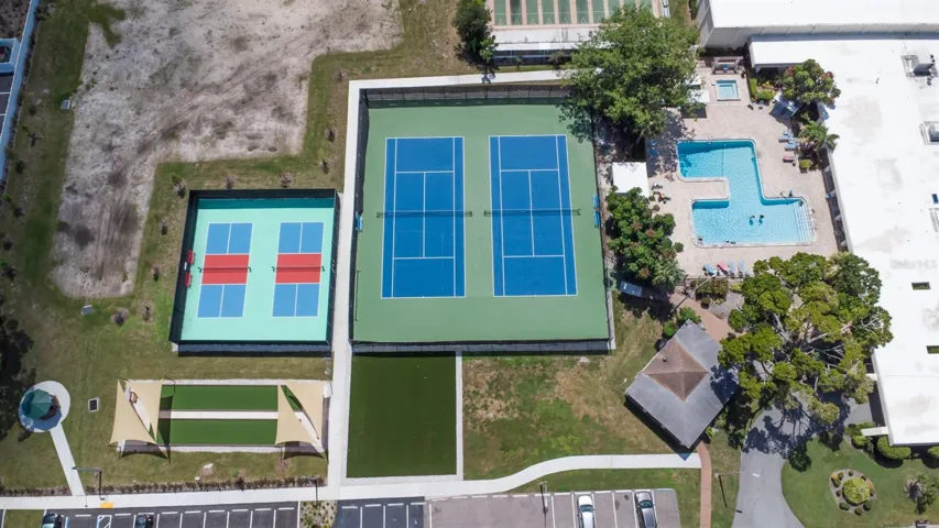 Aerial of Clubhouse Pool & Spa